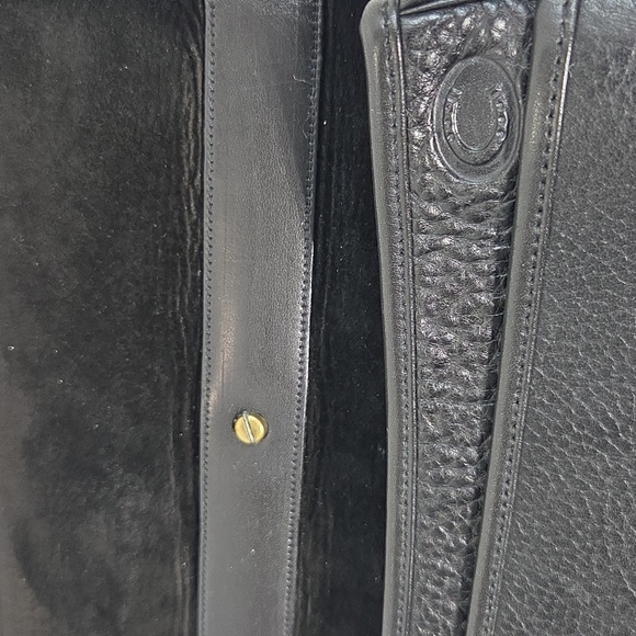 Vintage Chesneau Black Top Grain Leather Men's Briefcase - Picture 16 of 16